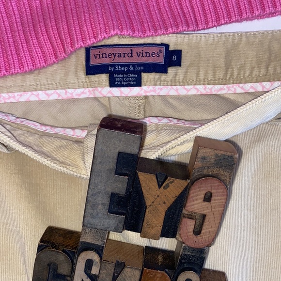 🐳VINEYARD VINES Jean Style Corduroy Skirt in Tan - Picture 5 of 8